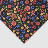 Chique Retro Ditsy Bloemen Custom Tissue Papier (Detail)