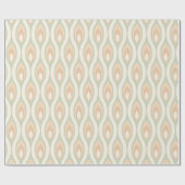 Chique Retro Funky Abstract Golfpatroon Cadeaupapier (Vlak)