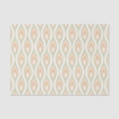 Chique Retro Funky Abstract Golfpatroon Tissuepapier (Voorkant)