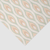 Chique Retro Funky Abstract Golfpatroon Tissuepapier (Detail)