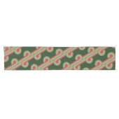 Chique Retro Funky Abstracte Golf Art Patroon Korte Tafelloper (Horizontaal)