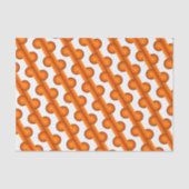 Chique Retro Funky Abstracte Golf Art Patroon Tissuepapier (Voorkant)