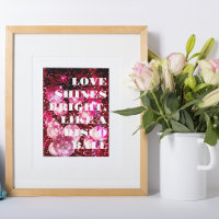 Chique Retro Krachtige Disco Bal Roze Muurkunst