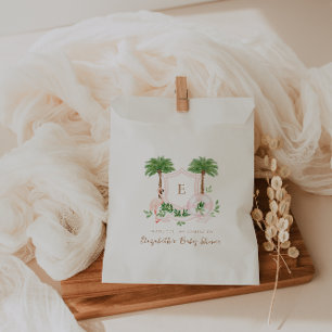 Chique Retro Palm Springs Baby Shower Uitnodiging Bedankzakje