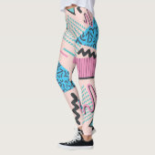 Chique retro pastelvormen leggings (Links)
