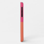 Chique Retro Roze Oranje Geometrisch Modern Monogr Case-Mate iPhone Case (Achterkant/links)