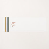 Chique Retro Strepen Monogram Yogamat (Voorkant (horizontaal))