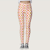 Chique Retro Urban Checkerboard Leggings (Voorkant)
