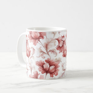 Chique Rode Bloemen Koffiemok