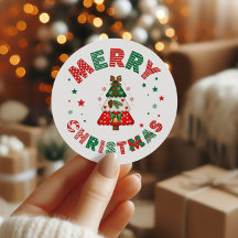Chique Rode en Groene Gelukkig Kerstboom Vakantie