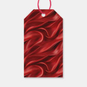Chique Rode Kerst Cadeaulabel (Achterkant)