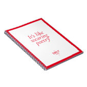 Chique Rode Mode Stylist Influencer Merk Notitieboek (Rechterzijde)