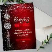 Chique rode ornamenten glitter kerst nieuwjaar