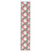 Chique rode roze preppy kersttafel runner cadeau medium tafelloper (Voorkant)