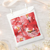 Chique rode rozen bloemen dank u bedankzakje (Geknipt)