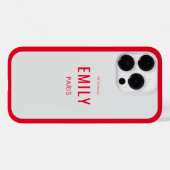 Chique rode schoonheid / Mode branded Case-Mate iPhone Case (Achterkant (horizontaal))