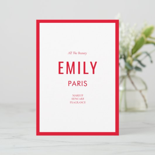 Chique rode schoonheid / Mode merk Business Note K (Staand voorkant)