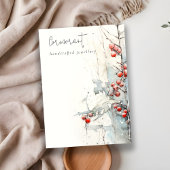 Chique rode sneeuw winter bessen blanke sieraden h visitekaartje