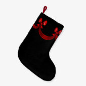 Chique Rode Strik Kerstkous Kleine Kerstsok (Voorkant (Hangend))