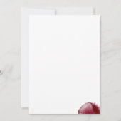 Chique rode wijn morsen moderne aangepaste leeftij kaart (Achterkant)