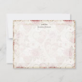 Chique roestige rozen hart briefkaart (Voorkant)