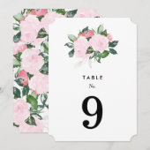 Chique Romance | Tafelnummers (Voorkant / Achterkant)