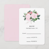 chique Romance | Wedding Response Kaart (Voorkant / Achterkant)