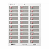 Chique Romantisch Anjer Adreslabel Etiket (Full Sheet)