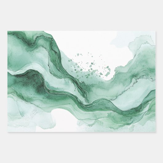 Chique Romantische Blauwe Vlinders Bruiloft Feest Inpakpapier Vel (Voorkant 3)