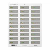 Chique Romantische Cactus geplant Etiket (Full Sheet)