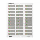 Chique Romantische Cactus Succulent Etiket (Full Sheet)