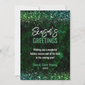 Chique rood groen marmer kunst Kerstmis nieuwjaar (Voorkant)