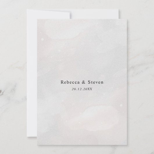 Chique rood roze bloemenfaux goud repetitie diner kaart (Achterkant)