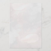 Chique rood roze bloemig en faux goud bruiloft pro programmakaart (Achterkant)