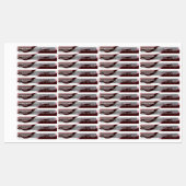 Chique rood roze golvende classy lippenstift merk labels (Vel)