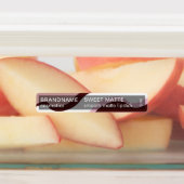 Chique rood roze golvende classy lippenstift merk labels (Aangebracht)