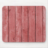 Chique rood rustiek hout muismat (Voorkant)