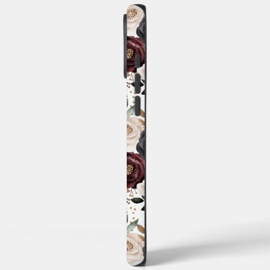 Chique roodcrème bloemstuk Case-Mate iPhone case (Achterkant / Links)