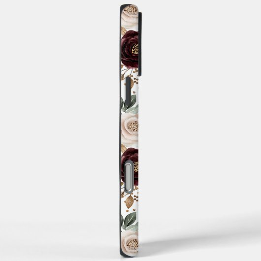 Chique roodcrème bloemstuk Case-Mate iPhone case (Achterkant / Rechts)