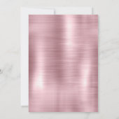 Chique roos blush roze druppelen monogram kerst kaart (Achterkant)