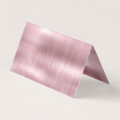Chique roos blush roze druppelen visitekaartje (Achterkant)