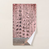 Chique Roos Blush snaarkralen gepersonaliseerd Bad Handdoek (Handdoek)