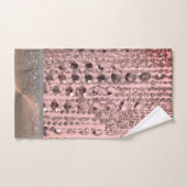 Chique Roos Blush snaarkralen gepersonaliseerd Bad Handdoek (Handdoek)