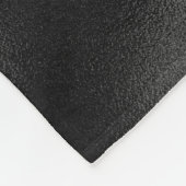 Chique roos blush zwart glitter druppelen monogram fleece deken (Hoek)