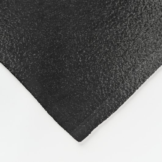 Chique roos blush zwart glitter druppelen monogram fleece deken (Hoek)