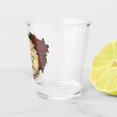 Chique Roos Fabulous 40th Verjaardag Gepersonalise Shot Glas (Rechts)