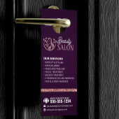 Chique Roos Gold Beauty Spa Haar Nail Make-up Salo Deurhanger