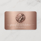 Chique Roos Gold Cameo Beauty, Haar, Huidverzorgin Visitekaartje (Voorkant)