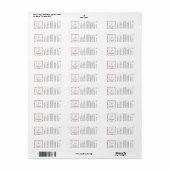 Chique Roos Gold Essential Oil Kleine druppelfles Etiket (Full Sheet)