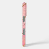 Chique roos goud meisjesachtig geometrisch Case-Mate iPhone case (Achterkant / Rechts)